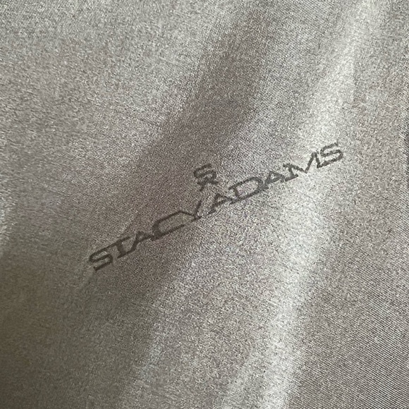 Stacy Adams Gold Mens Gray 44L Suit Sport Coat Formal Career Old Money Business - Picture 7 of 17